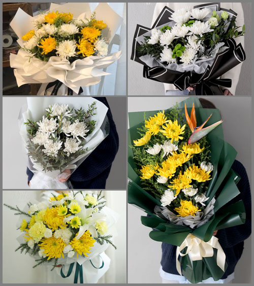 湖北孝感市大悟县芳畈镇赵河村白事花束代送